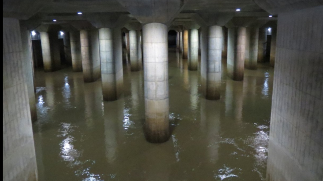 地下神殿　台風19号　効果　　容量　洪水　防ぐ　仕組み